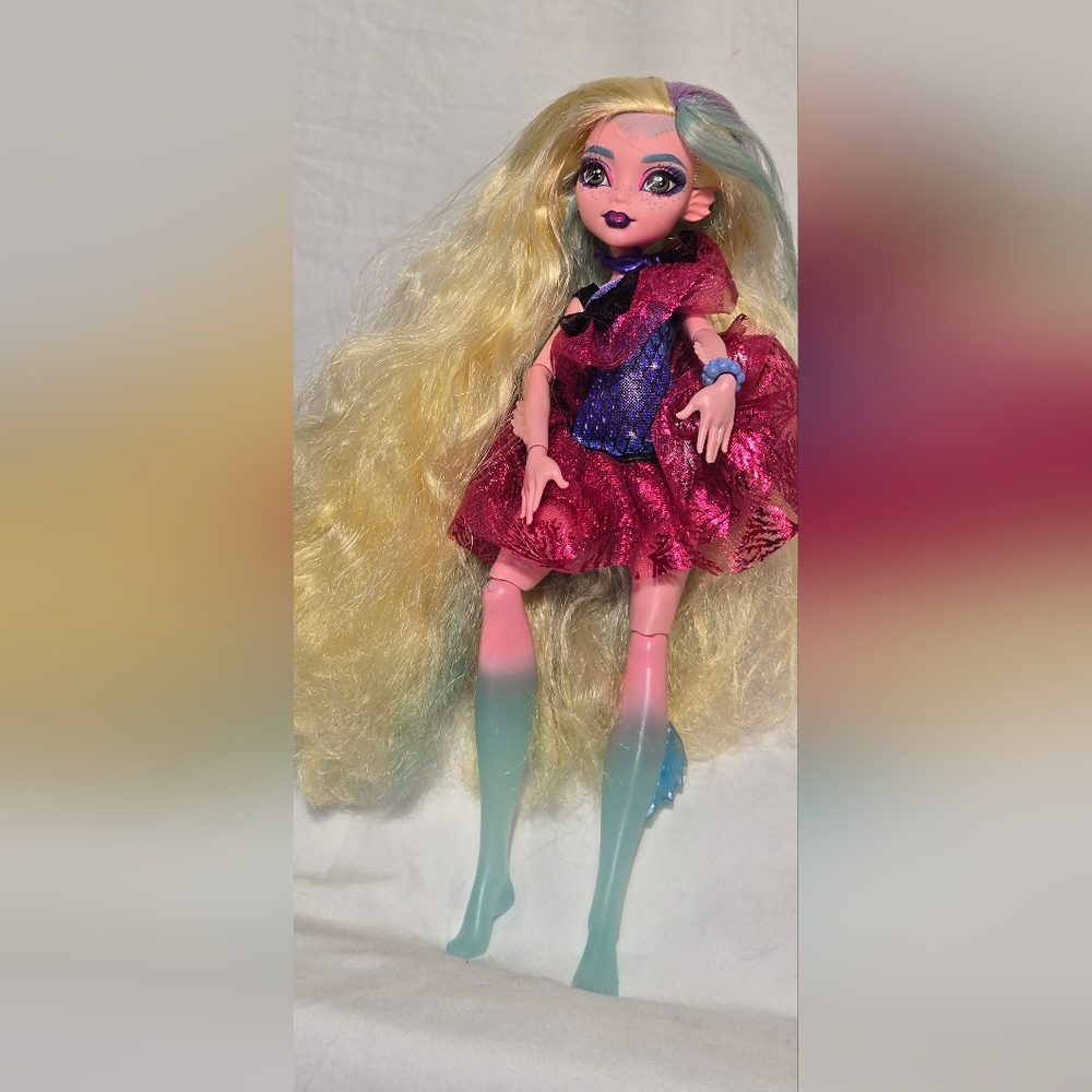 Fashion Doll with Pink and Blue Outfit